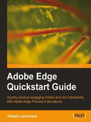 cover image of Adobe Edge Quickstart Guide